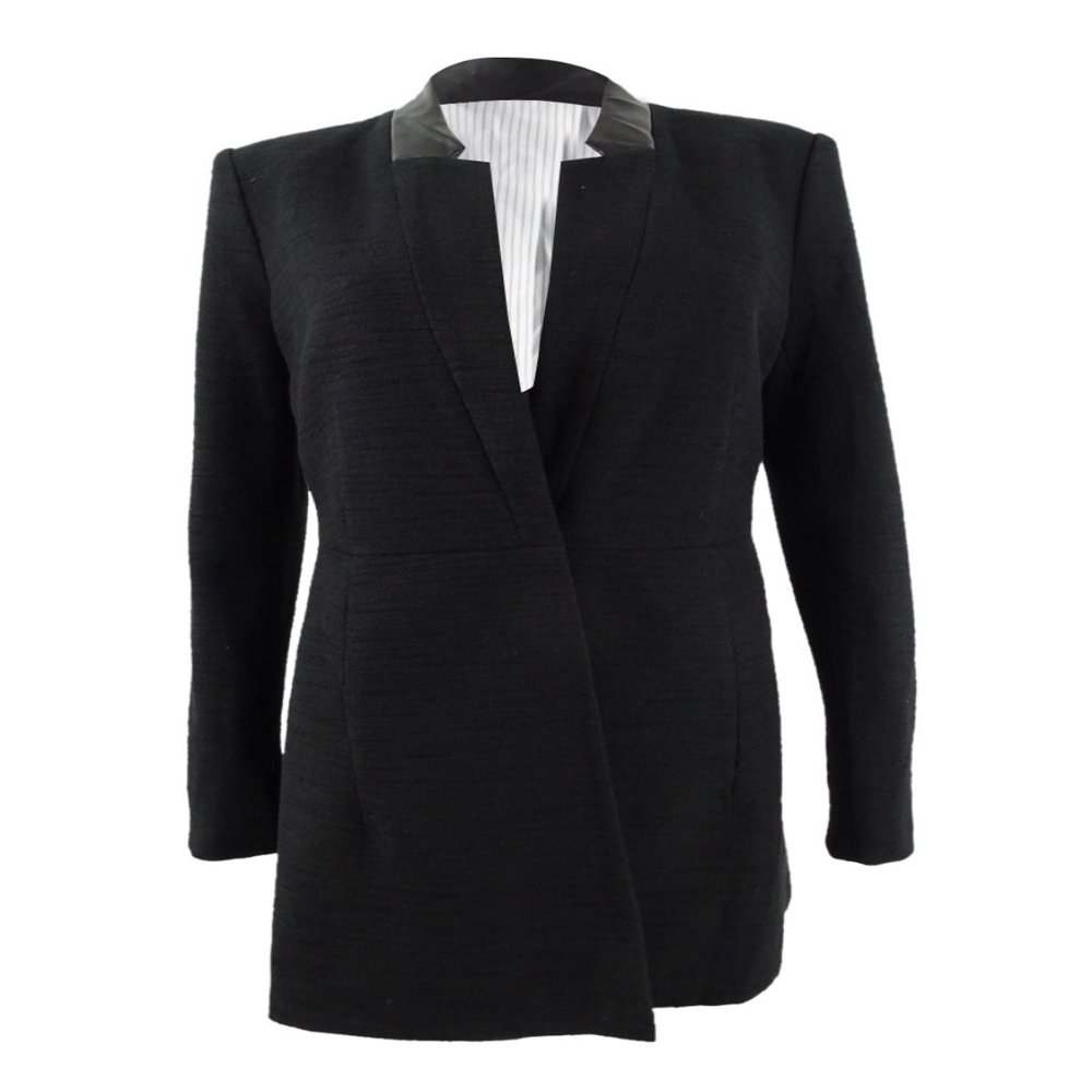 NWT DKNY Women's Collarless Topper Jacket Size 6